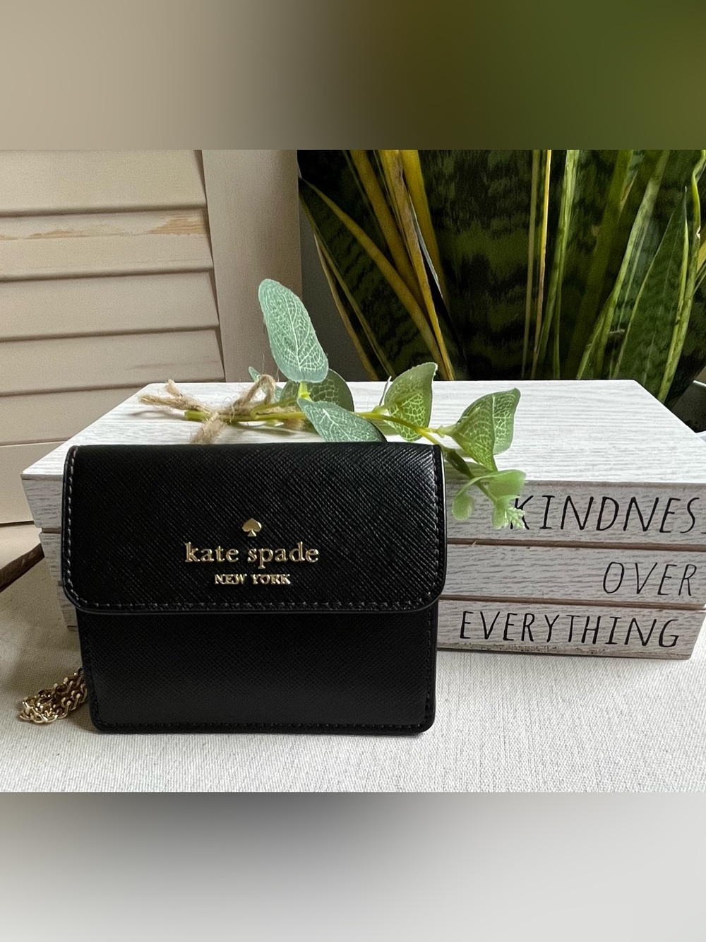 NWT Kate Spade Madison Small Wallet on a Chain-Genuine Leather - Picture 3 of 7